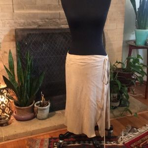 Ralph Lauren Suede Wrap Skirt